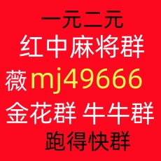 红中麻将 金花  牛牛  跑得快群一元一分